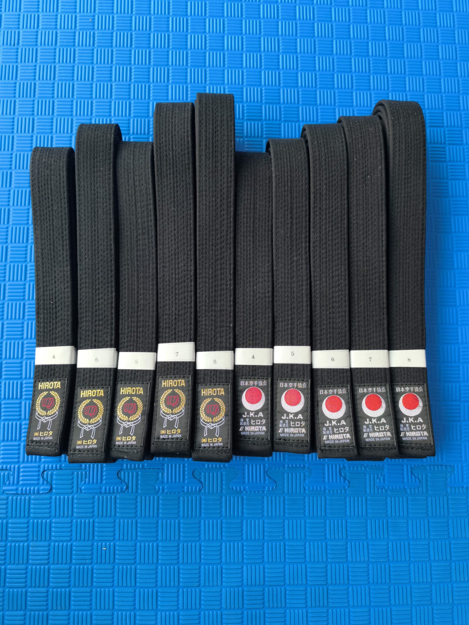 Cinta Negra Basica Hirota 4 CM - Karategi japonés